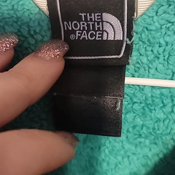 Spring green north face fleece jacket zip medium - Picture 3 of 7